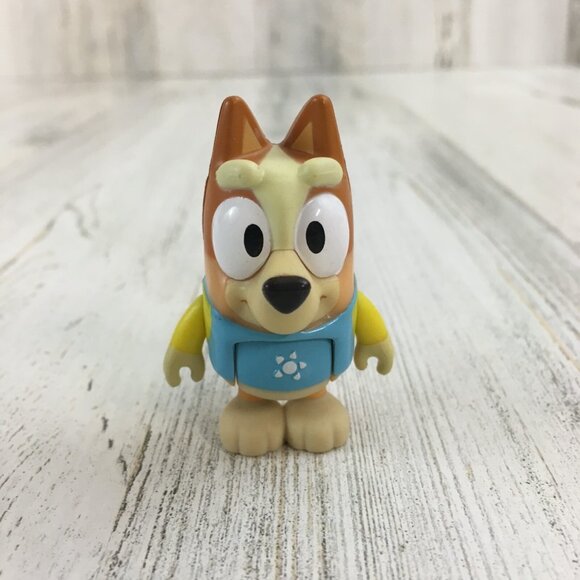 Bluey BINGO Heeler Figure Blue Goggles Squirter Swim Suit Pool Family Beach NEW - Picture 3 of 9